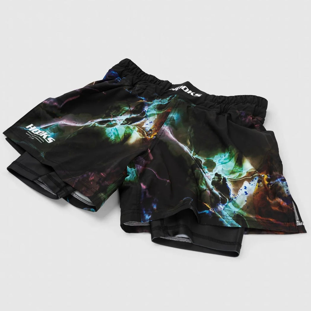 Hooks MMA Shorts - Dark Lights Fight Shorts