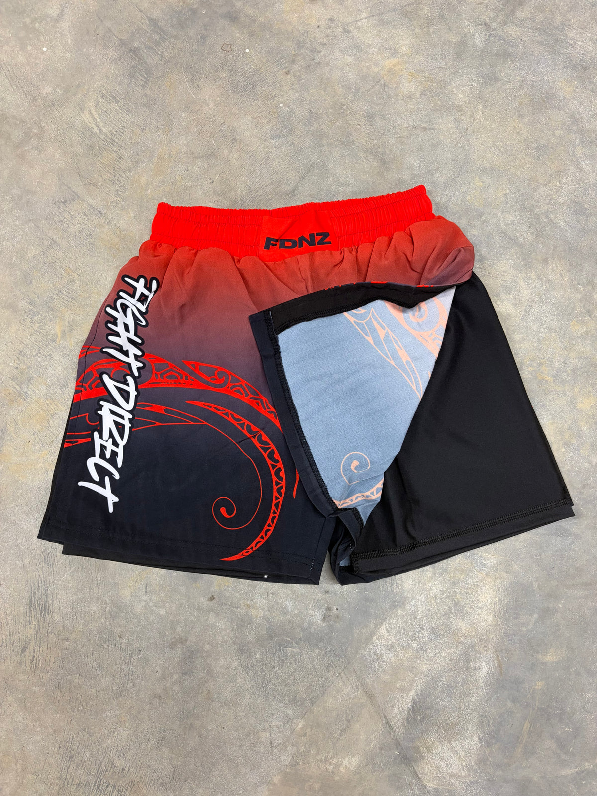FDNZ-RED WARRIOR SHORTS