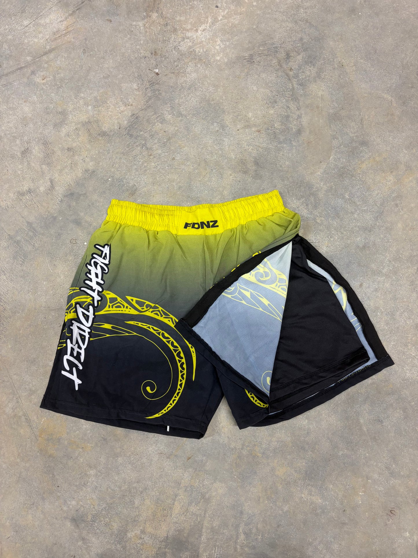FDNZ-YELLOW WARRIOR SHORTS