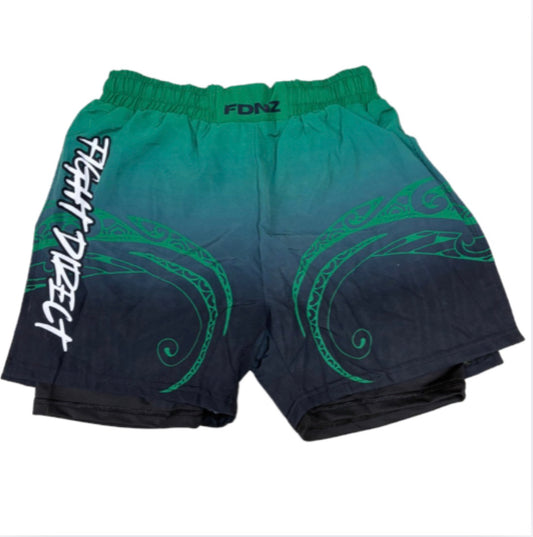 FDNZ-GREEN WARRIOR SHORTS