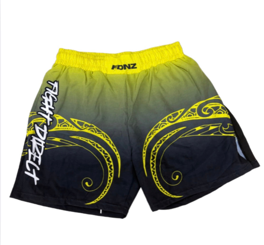 FDNZ-YELLOW WARRIOR SHORTS