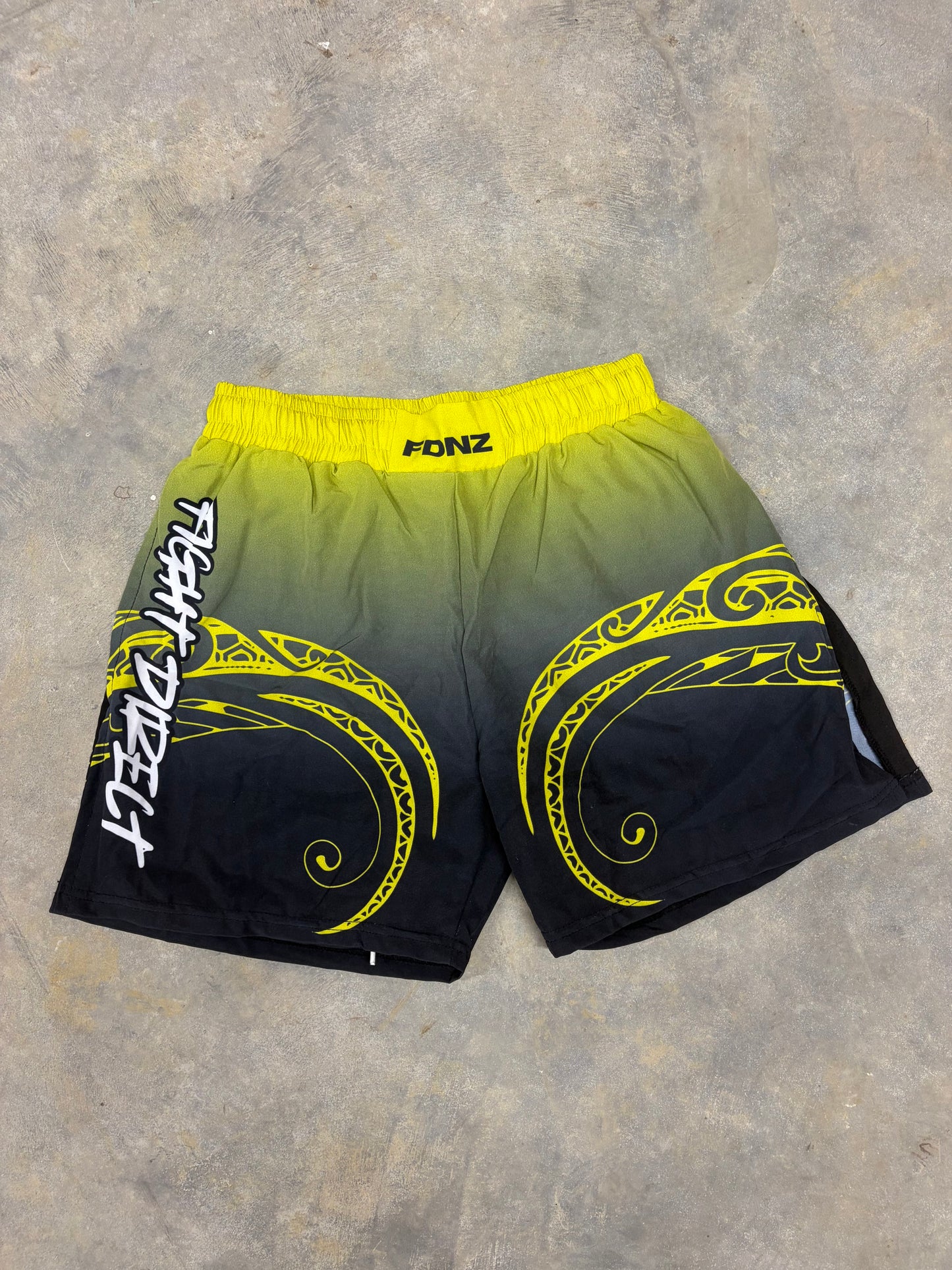 FDNZ-YELLOW WARRIOR SHORTS