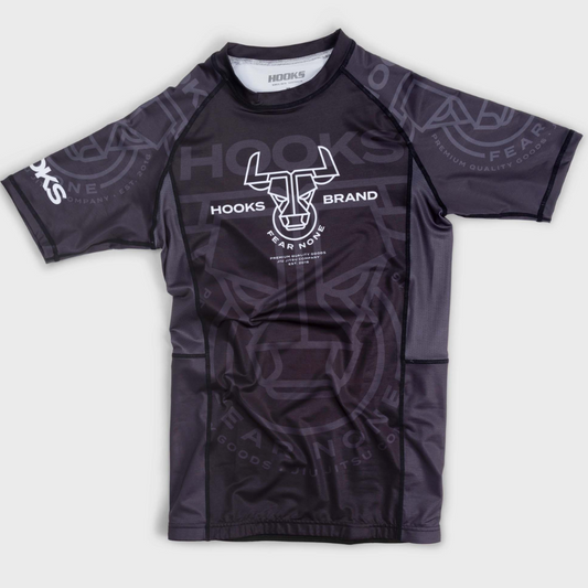 Hooks Short Sleeve BJJ Rashguard - Headstrong