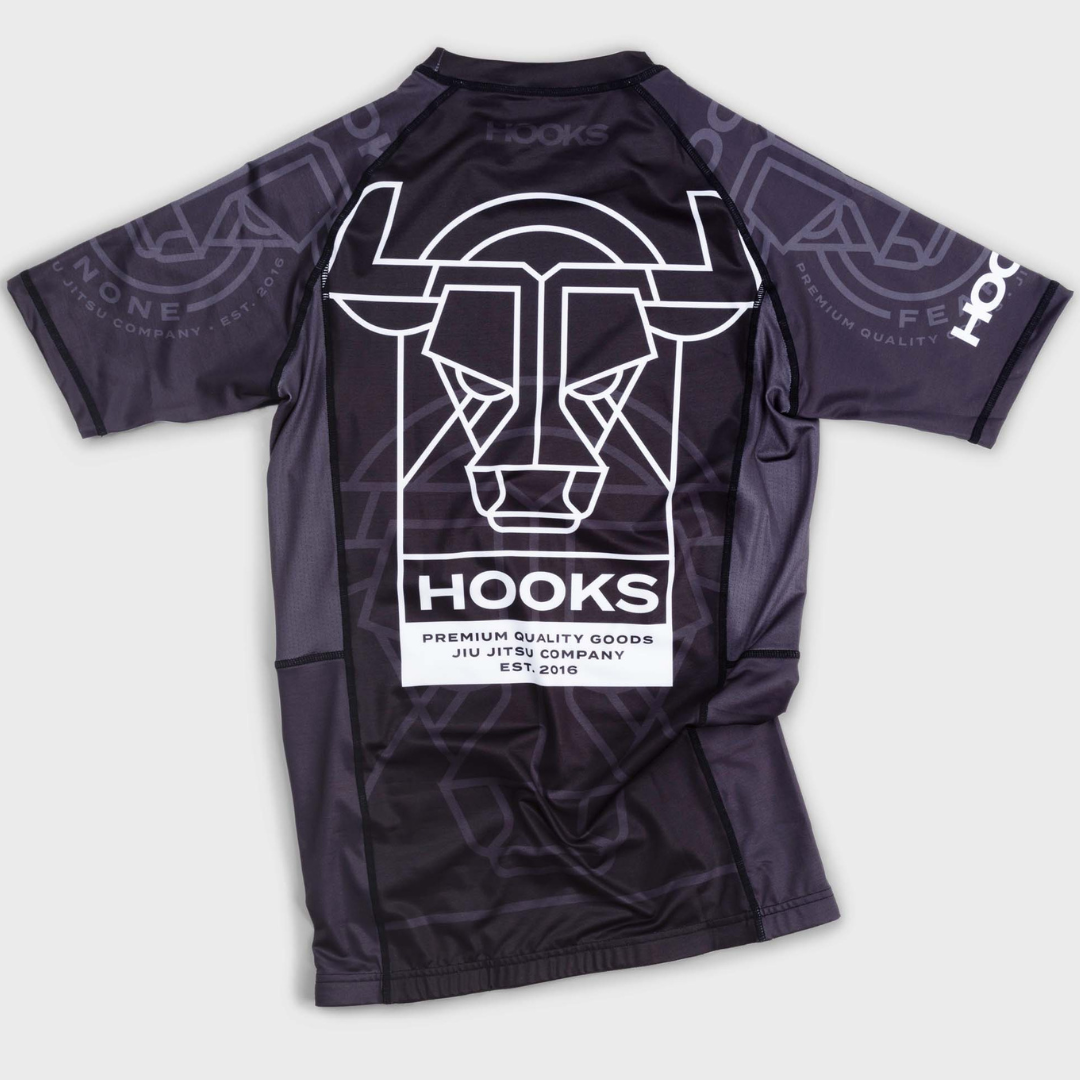 Hooks Short Sleeve BJJ Rashguard - Headstrong
