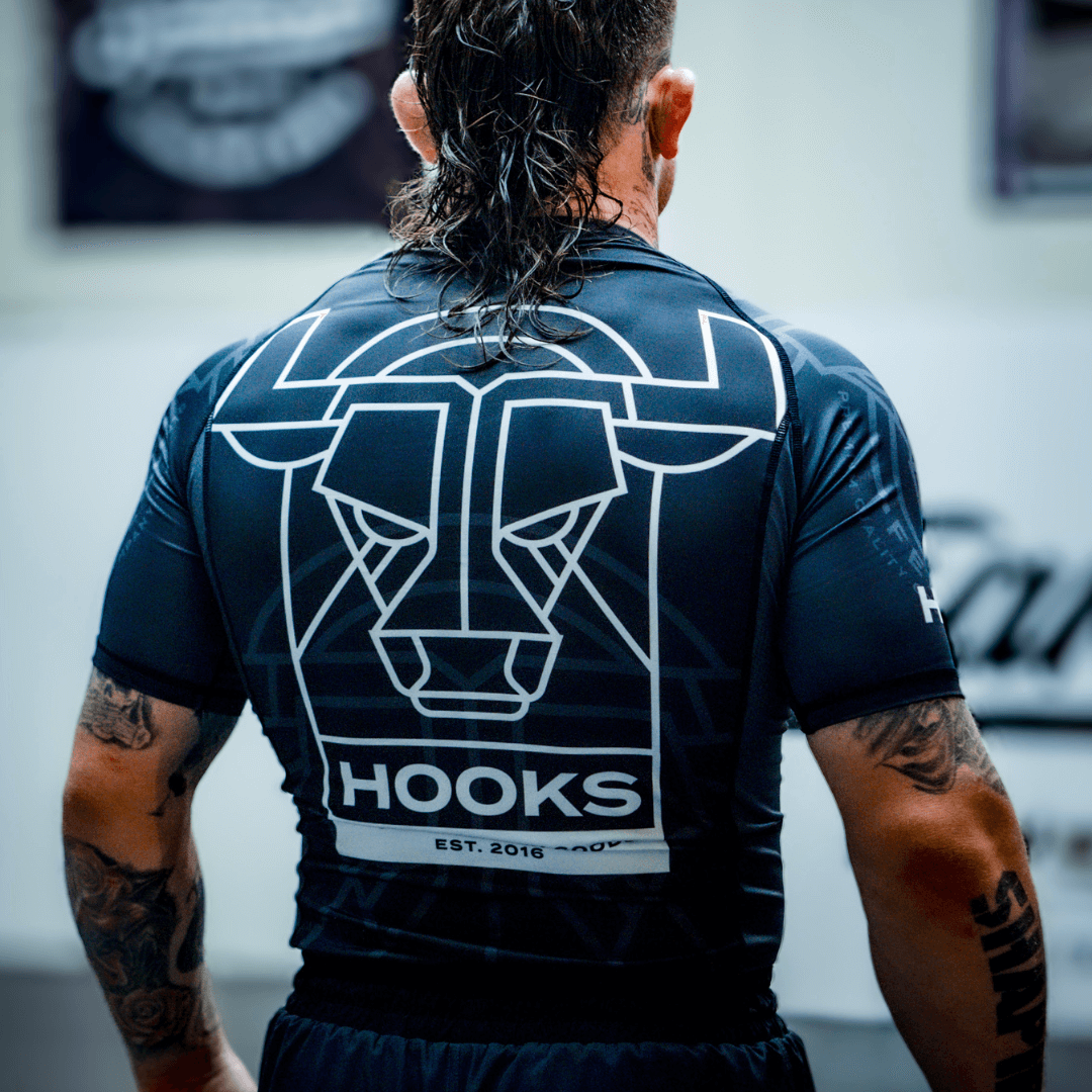 Hooks Short Sleeve BJJ Rashguard - Headstrong