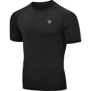 RDX T15 SHORT SLEEVE BLACK RASH GUARD