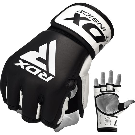 RDX T9 HEARSE LEATHER MMA GLOVES